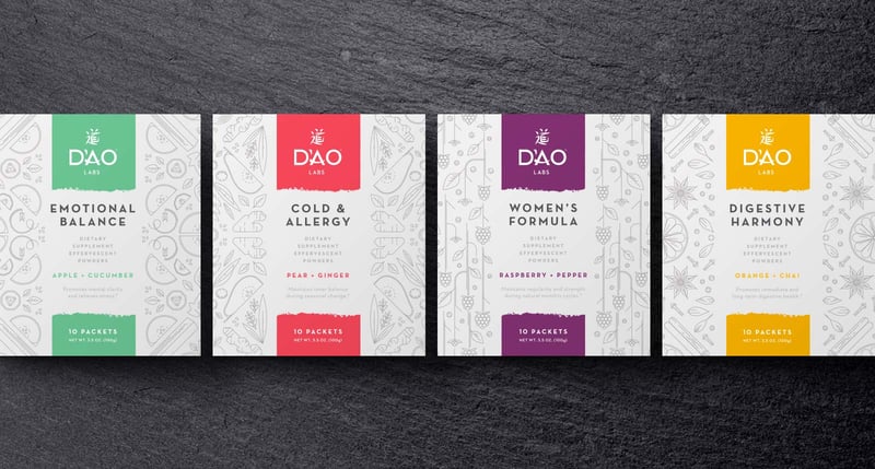 dao labs - multiple products laid out on a wooden table